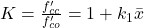 Rendered by QuickLaTeX.com K=\frac{f_{c c}^{\prime}}{f_{c o}^{\prime}}=1+k_{1} \bar{x}
